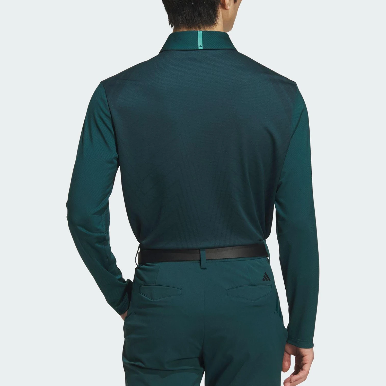 Adidas genuine comfortable men's golf retro long sleeved polo shirt JN1237