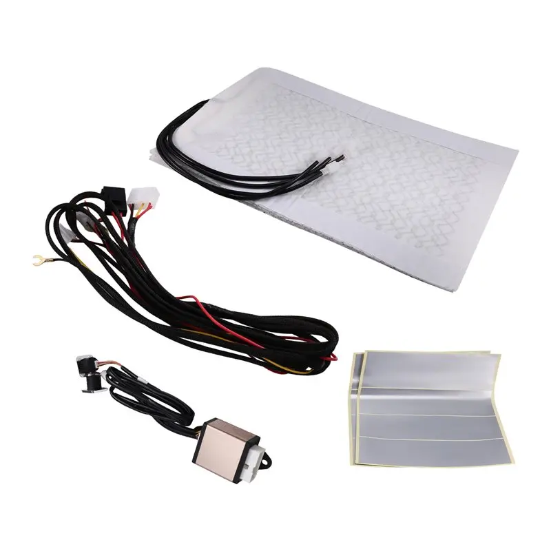 

AU05 -Car Seat Heater Kit Universal Built-In 2 Seats Heating Pads 3-Level Control Switch System