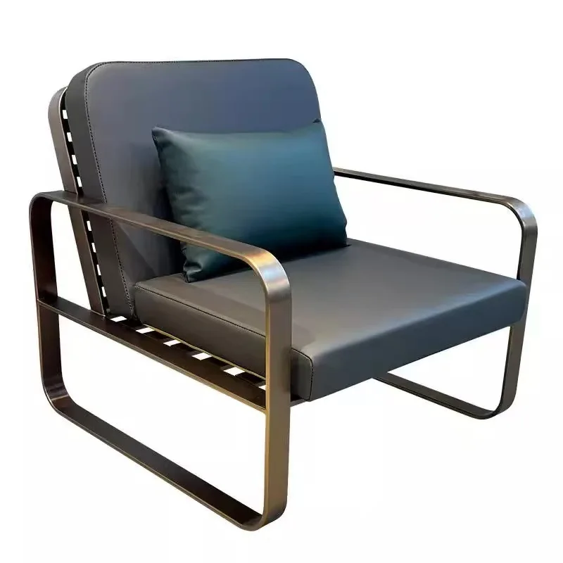 Nordic outdoor sofa, terrace outdoor garden sun room, stainless steel coffee table combination furniture