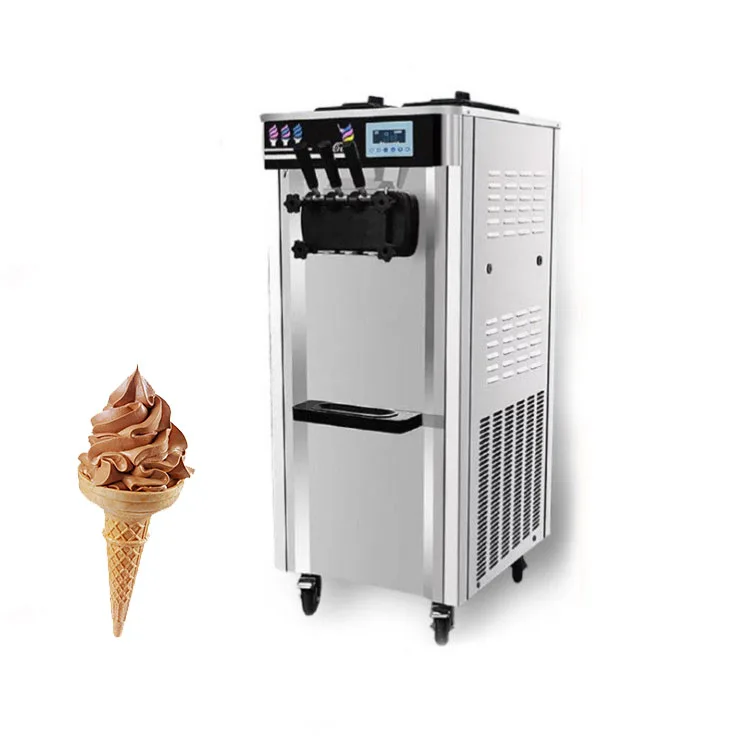 

Commercial 3 Flavors Compact Ice Cream Machine Automatic Soft Serve Ice Cream Machine Gelato Maker Ice Creme Machine For Snack