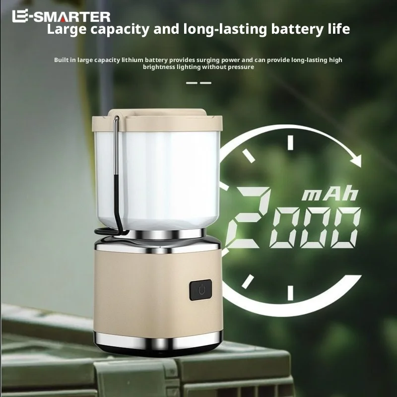 

Мощный портативный перезаряжаемый мини-фонарь для кемпинга, портативная атмосферная лампа для открытия на открытом воздухе, для палатки, кемпинга