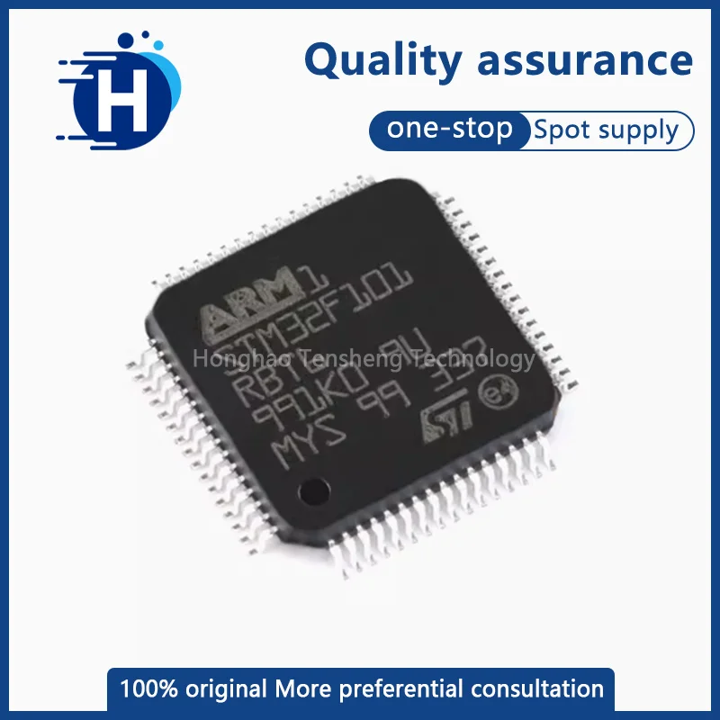 New Original STM32F101RBT6 STM32F101RB STM32F101 STM32F STM STM32 IC MCU 32BIT 128KB FLASH Chip LQFP-64