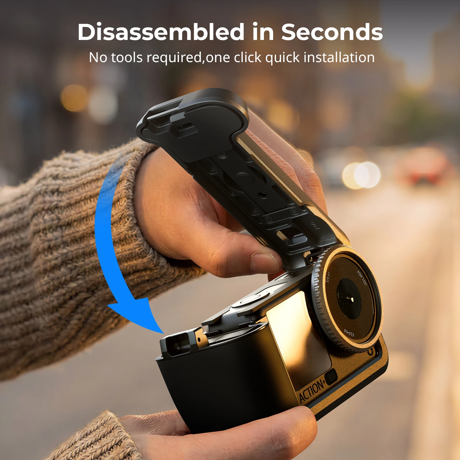 DJI OSMO Action 6용 SmallRig 카메라 케이지 키트 올인원 핸들 그립 키트 케이지(어깨끈 포함) 5891