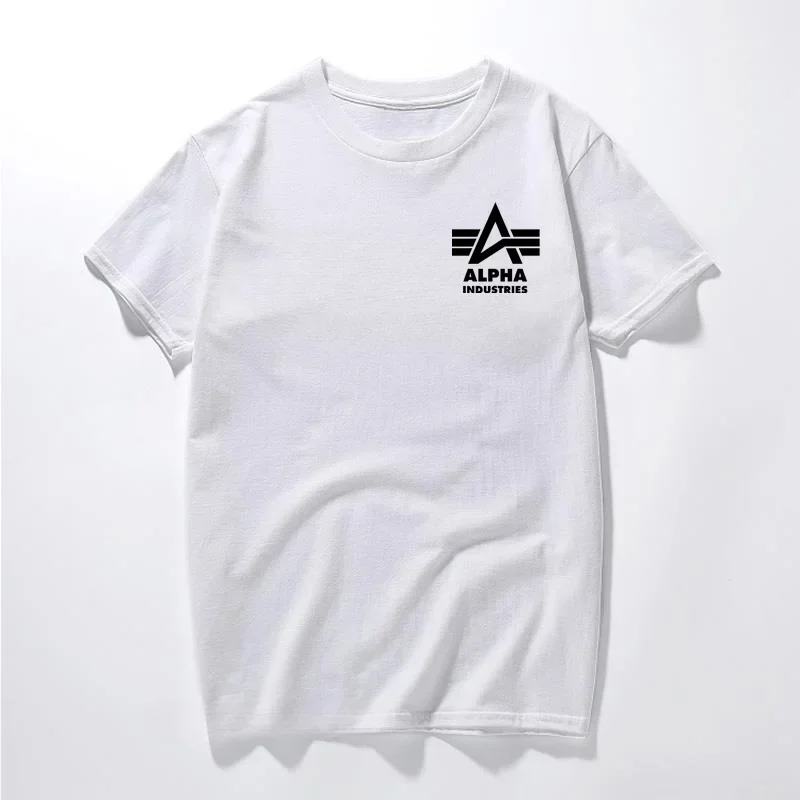 Alpha Industrial casual hip hop fashion street wear trend summer men and women universal round neck short sleeve T-shirt