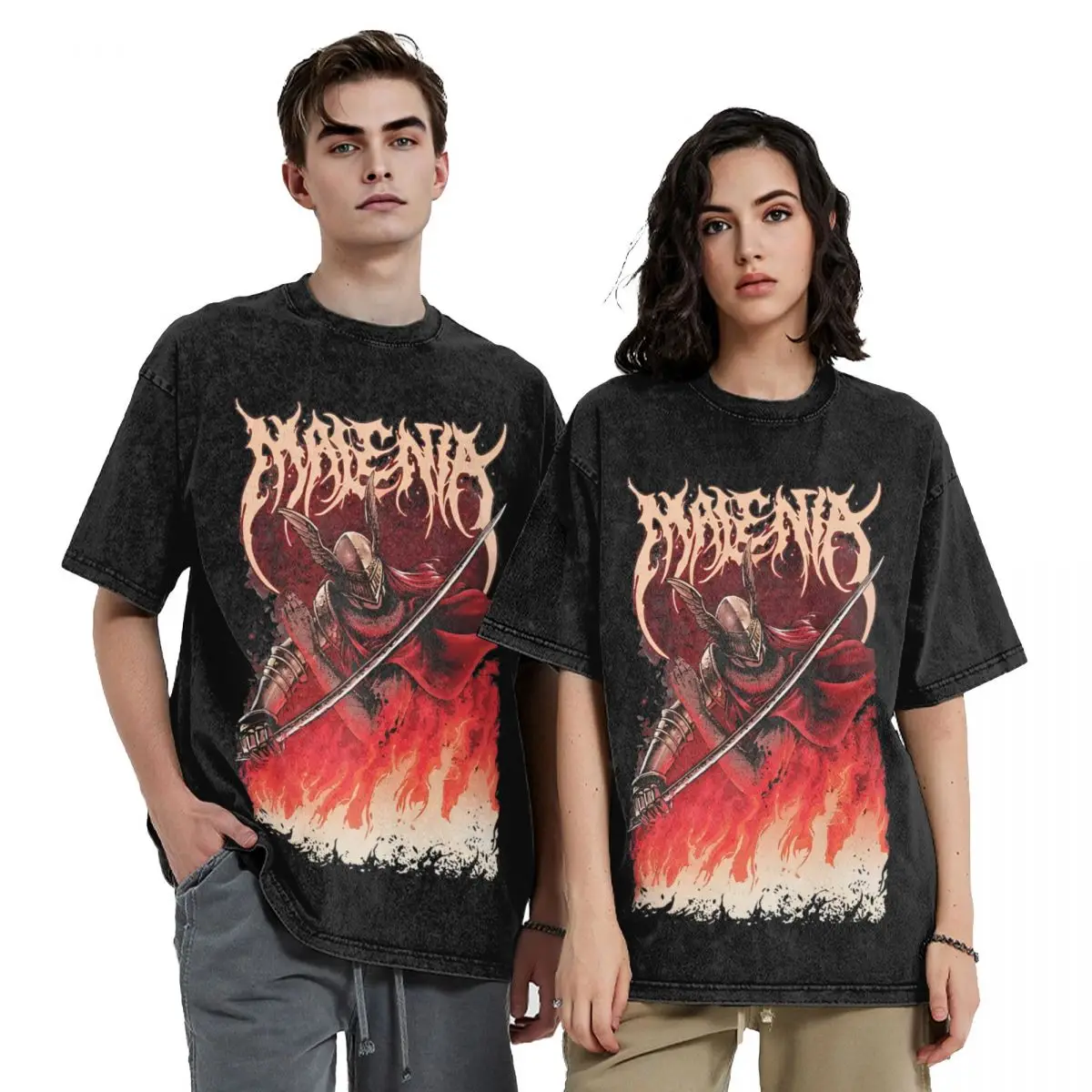 Goddess Of Rot Malenia Blade Of Miquella Outfit T Shirt Washed Style for Men Women Goddess Of Rot T-Shirt Tee Streetwear