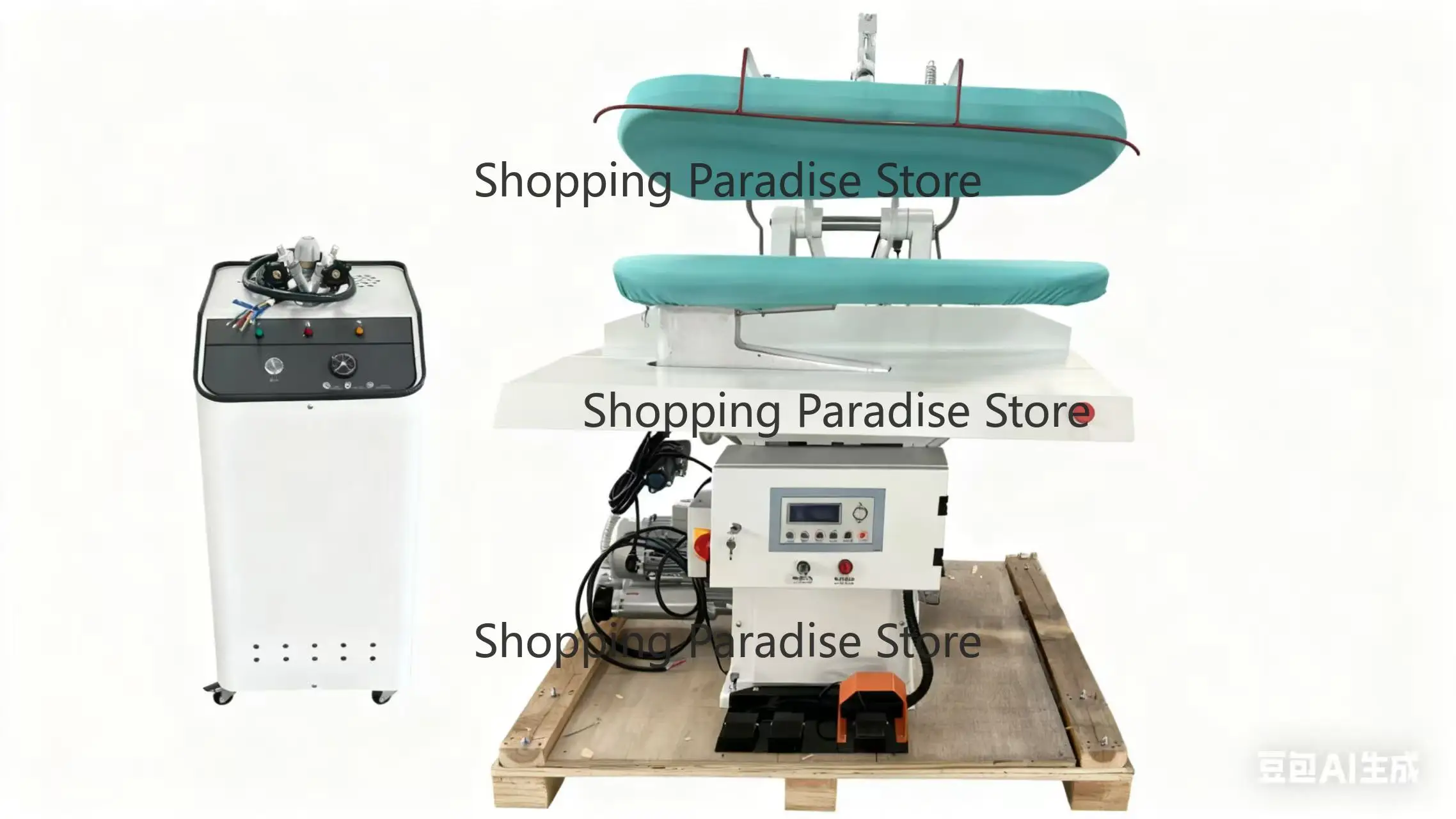 6KW Automatic Water-Adding Steam Generator Hotel Clothes Manual Clamp Ironing Machine Inn Ironing Equipment with Pump