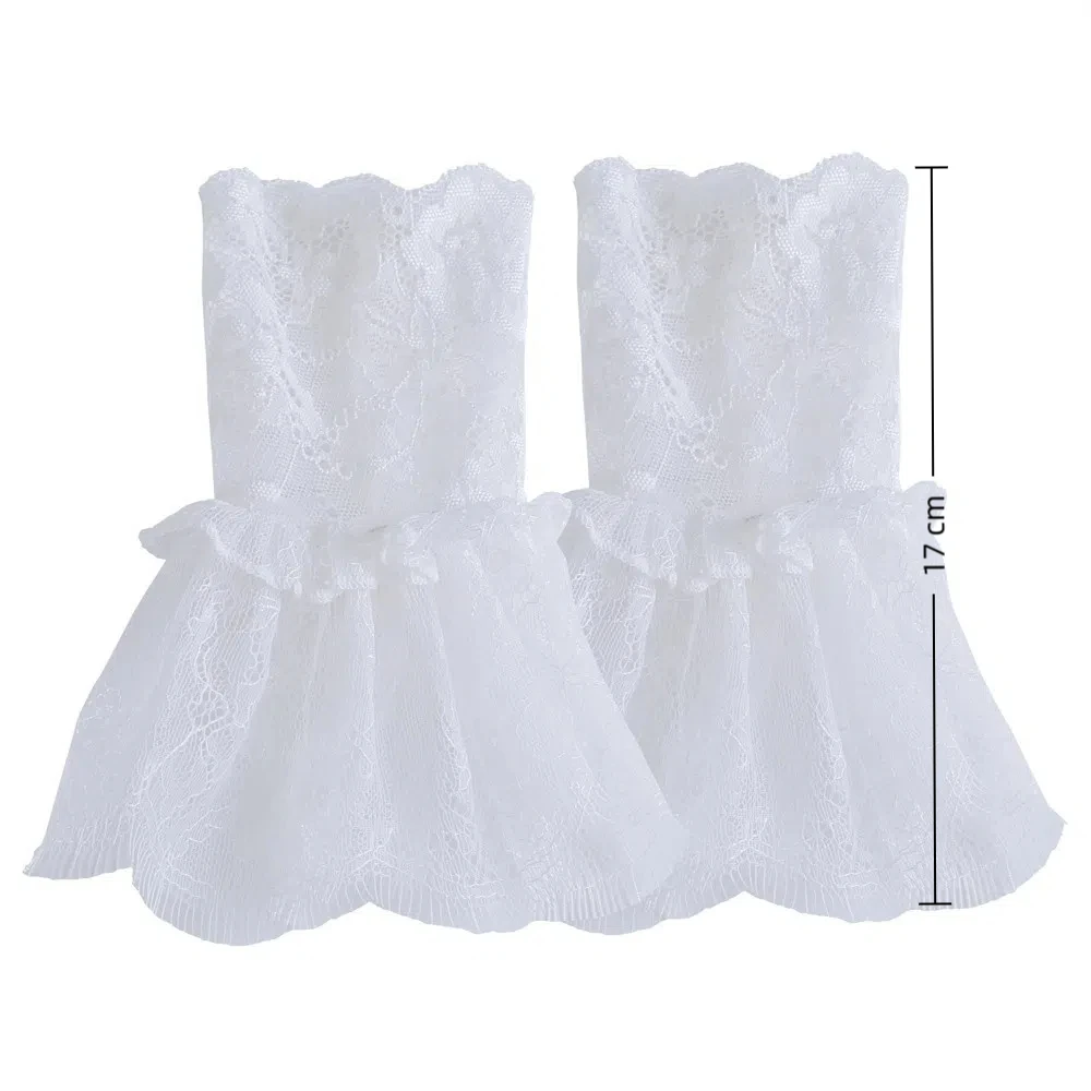 Faux manches à volants assorties avec tout, Protection solaire Lolita, manchettes détachables, poignets en dentelle plissée, accessoires pour robe de mariée, nouvelle collection
