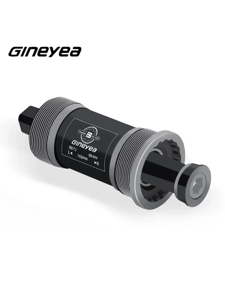 AliExpress Glineyea BB73 - 68mm Square Taper Bottom Bracket, Carbon Steel Axle, for Folding/Mountain/Road Bikes, Sealed Bearing