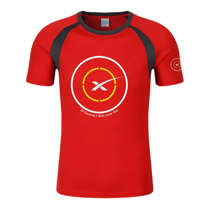 2025 الصيف الرجل SPACEX SPACE X شعار ELON شعار طباعة المضادة للتصادم قميص شخصية مصمم المرقعة تي شيرتات قصيرة الاكمام #3