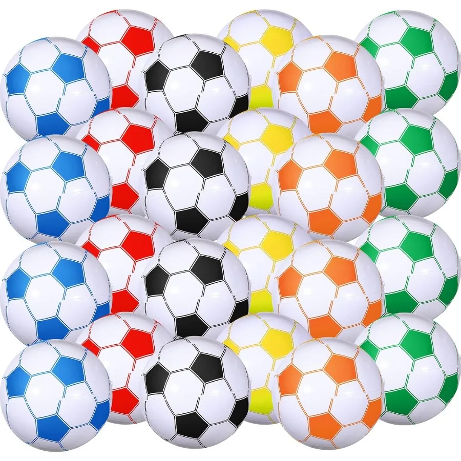 كرات الشاطئ القابلة للنفخ لكرة القدم مقاس 16 بوصة، كرات الشاطئ السائبة لحفلات كرة القدم، ألعاب حمام السباحة الصيفية للرياضة والنشاط الخارجي