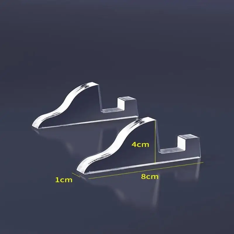 

Combo Set of 2 Acrylic Clear Photo Frame Display Stand, Certificate Cabinet Base, Desktop Decorative Keepsake.