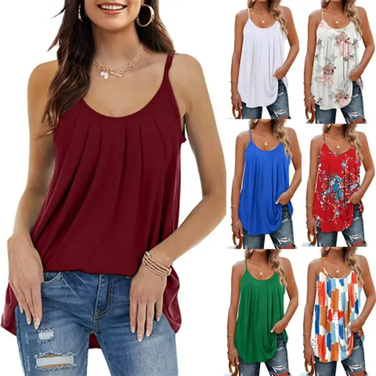 Women's Csole Vest T-shirt Cotton Sleeveless Crew Neck Pullover Casual Top Commute Style Fashion Ladies' Summer Wear
