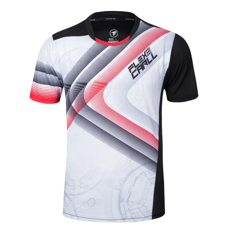 Mężczyźni kobiety Tenis Tshirt, szybkoschnący oddychający kobiety koszulka do gry w tenisa zestawy, szkolenia Tenis drużynowy T-shirt,Badminton