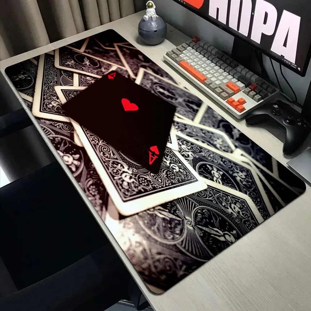 

Покерные карты, коврик для мыши, компьютерный новый коврик для мыши XXL, коврик для клавиатуры и мыши, геймерский мягкий офисный ковер, настольные коврики, длинный коврик для мыши