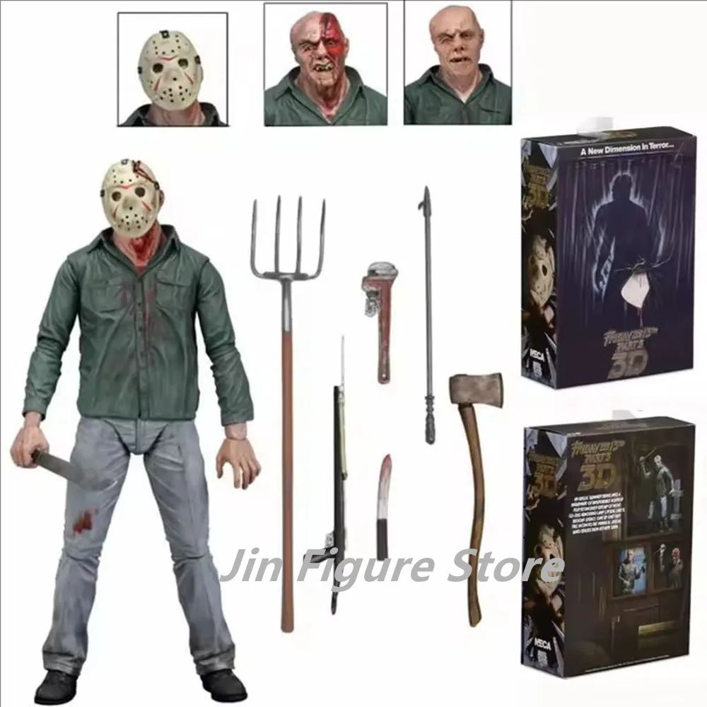 

Neca Black Friday Part 3 3d Edition Jason Luxury Edition Handmade Model Movie Accessories Handmade Character Model Ornament