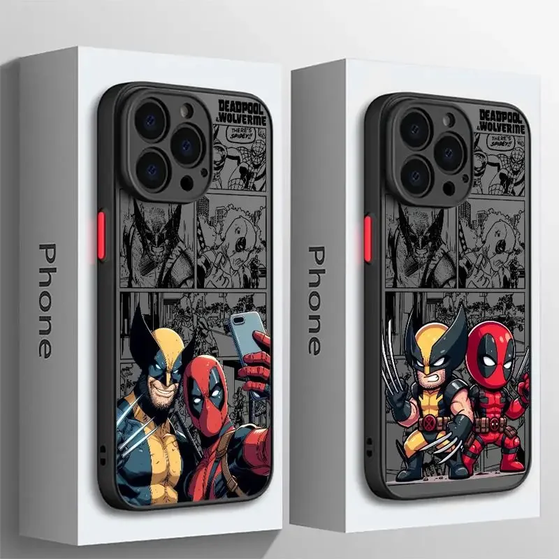 Hot Movie Marvels Deadpool Wolverine Phone Case for OPPO A5 A7 A15 A17 A38 A53 A54 A55 A57 A58 A71 A72 A78 A91 A92 A93 A94 4G 5G