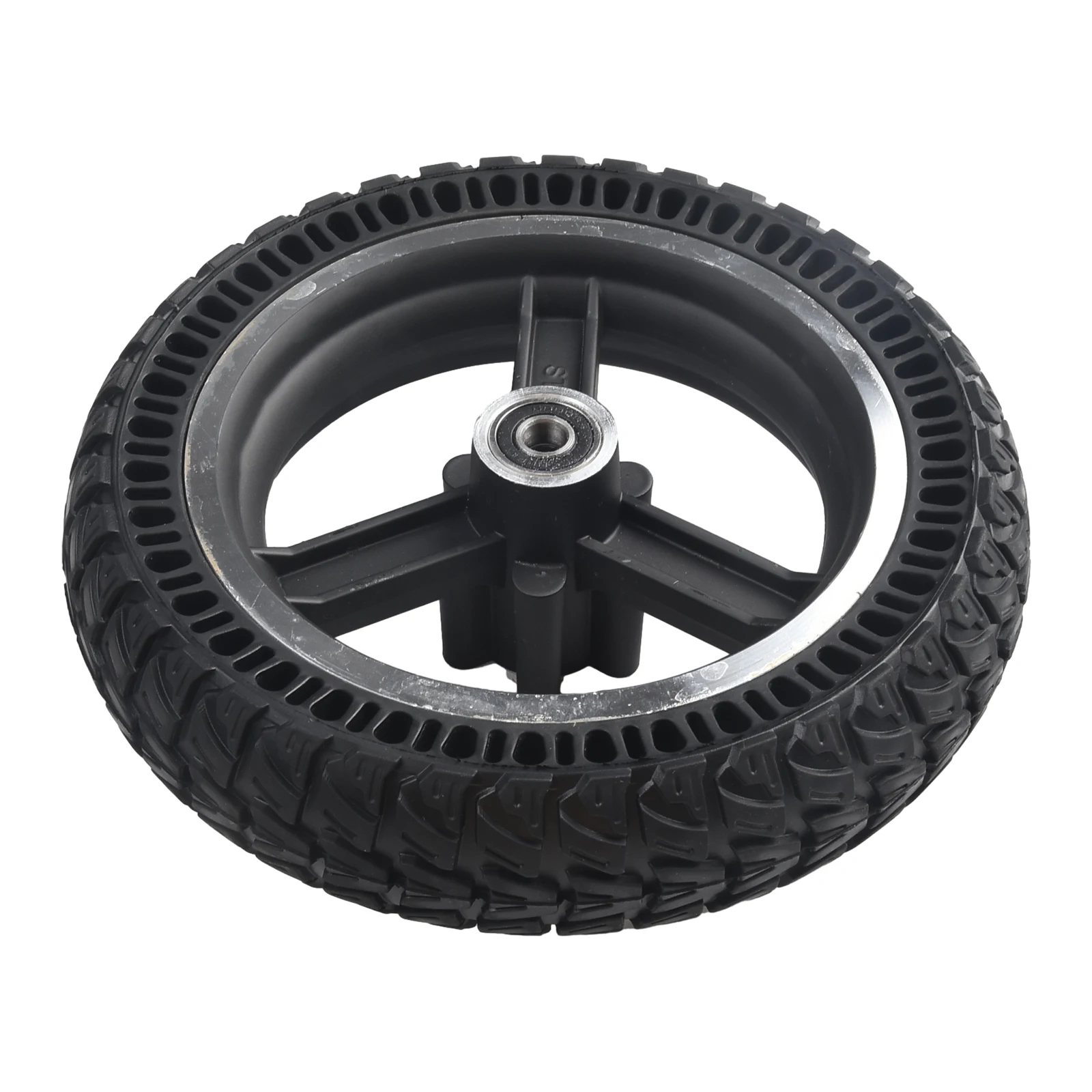 

Solid Tire Rear Wheel Wheel Outdoor Sports Rubber+steel Solid 9x2.25inch Black Explosion-proof Hub For