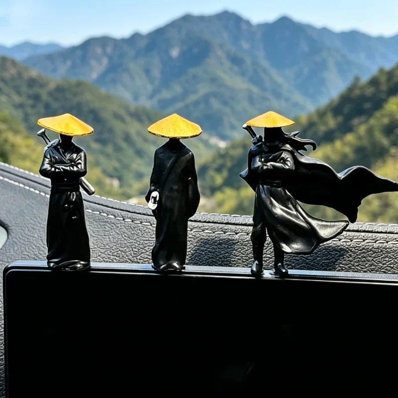 New Spot Hand-Made Model Wulin Knight-Errant Desktop Ornaments Car Decoration Trend Statue Holiday Surprise Birthday Gift