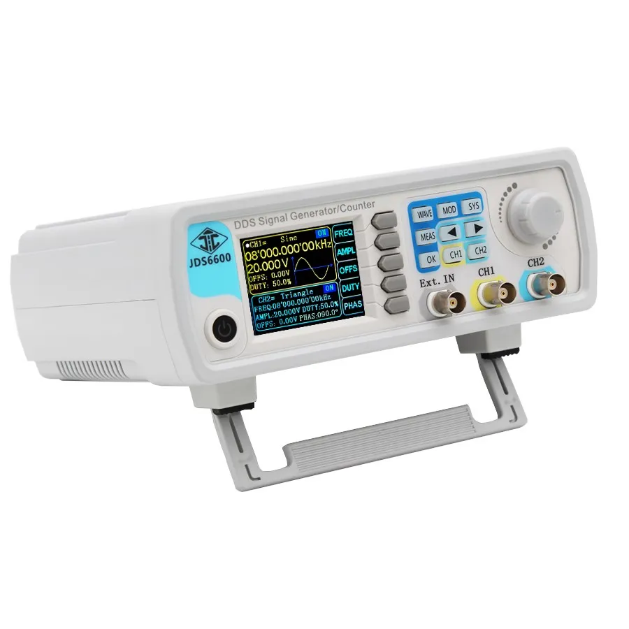 Função Signal Generator, Fonte Dual 2-Channel, Medidor de Freqüência, arbitrária Waveform Pulso, 15 30 40 50 60MHz DDS, JDS6600