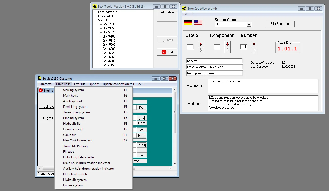 Manitowoc Grove Cranes Diagnostic Software