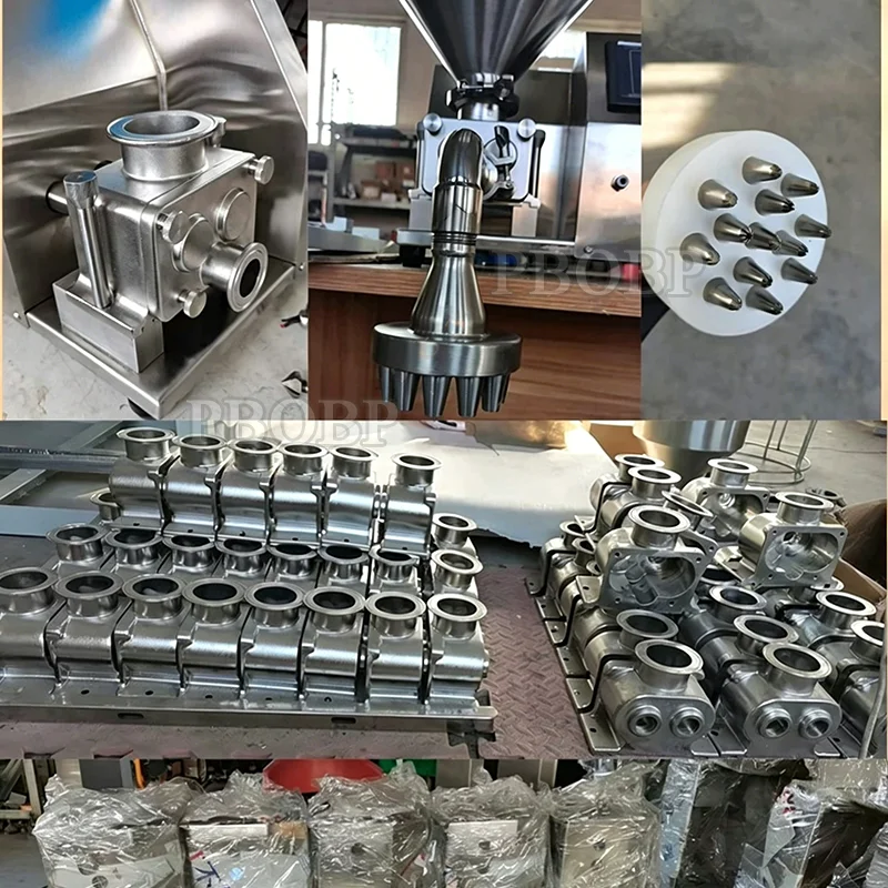 PBOBP Cored Bread Cake Cream Jam Injector Injecting Filling Machine Puff Cream Core Injection Machine