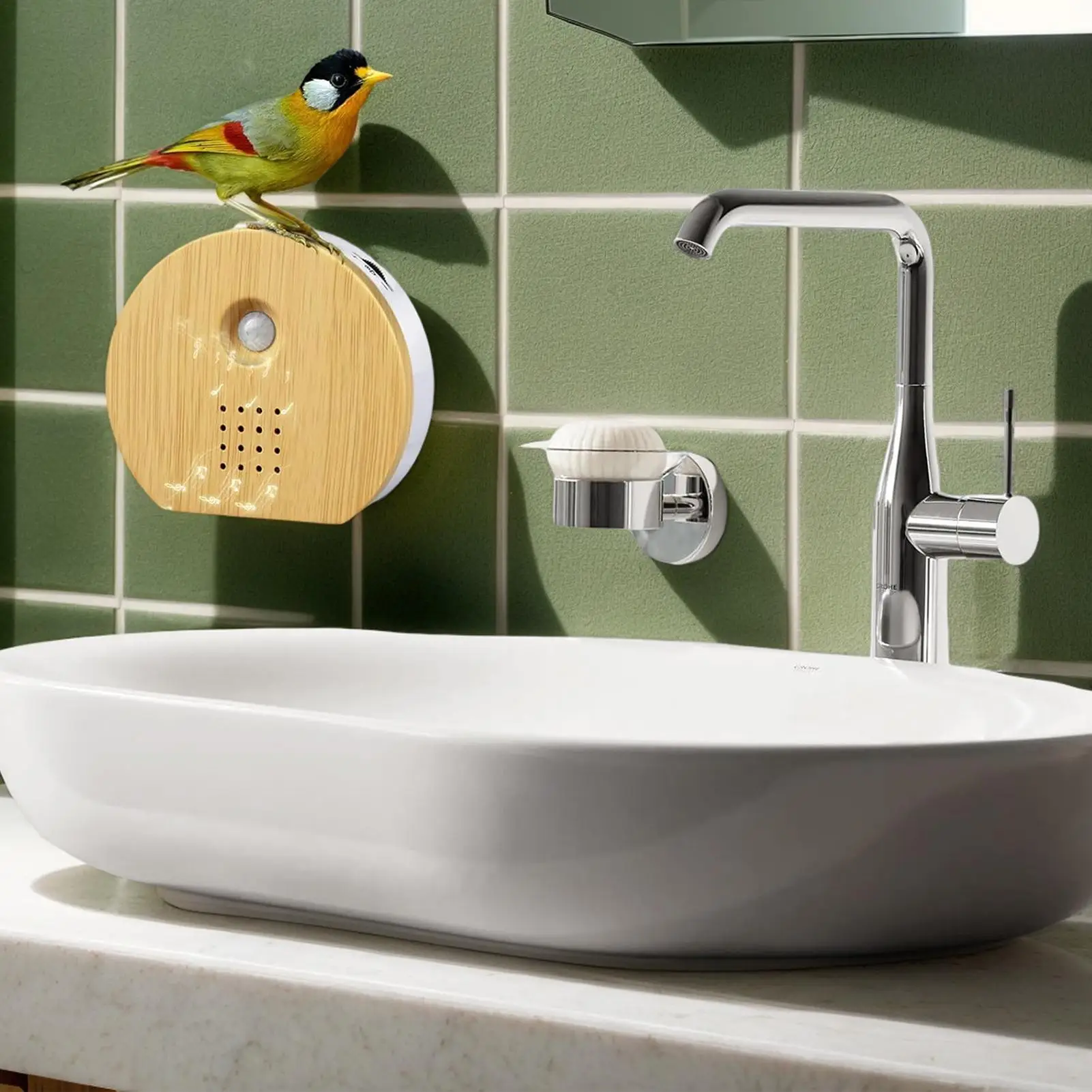 الغناء الطيور المتكلم محس حركة صندوق الصوت الطبيعة الحديثة الذكية صانع الضوضاء الطبيعية المتكلم الطيور مكبر صوت لغرفة المعيشة