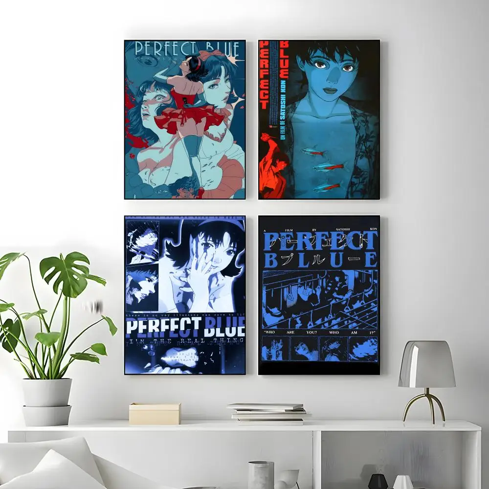 Anime Perfect Blue Poster Self-adhesive Art Waterproof Paper Sticker Coffee House Bar Room Wall Decor