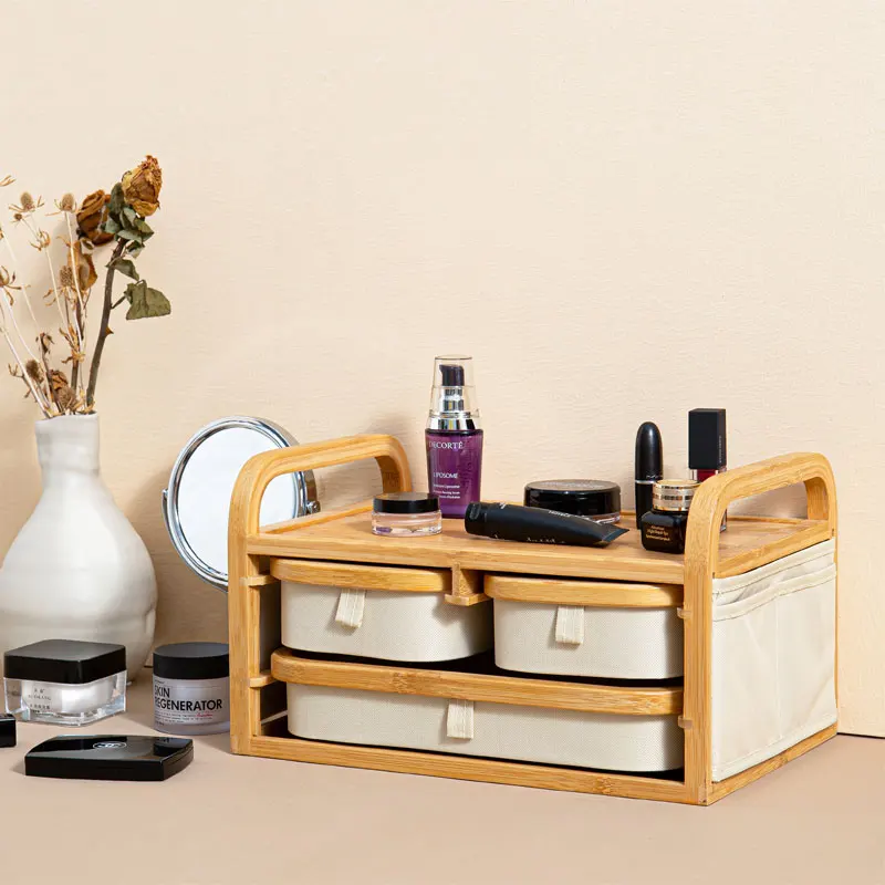 

Not only does it store wooden desktop drawers, cosmetic storage boxes, dustproof dressing tables, skincare products, jewelry