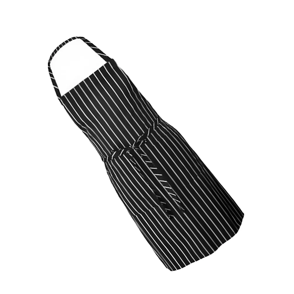 

1Pcs Black and White Stripe Kitchen Cooking Apron Simple Apron for Hotel Restaurant Bakery Workshop Painter Carpenter DIY