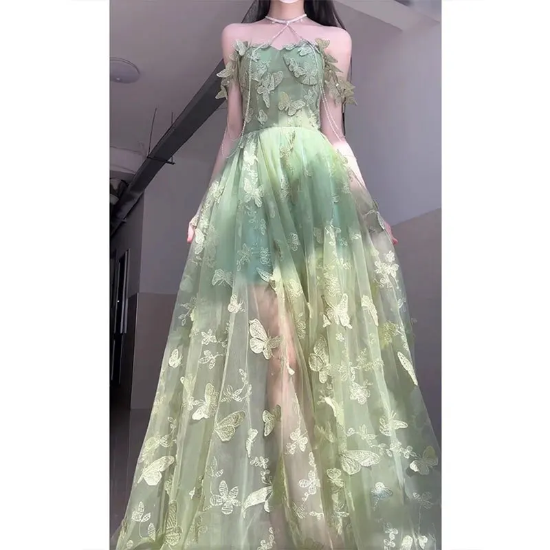 robe-de-soiree-longue-de-luxe-verte-broderie-papillon-robe-d'anniversaire-maxi-robes-de-soiree-pour-femmes-prise-de-vue-de-mariage-nouvelle-collection-2025