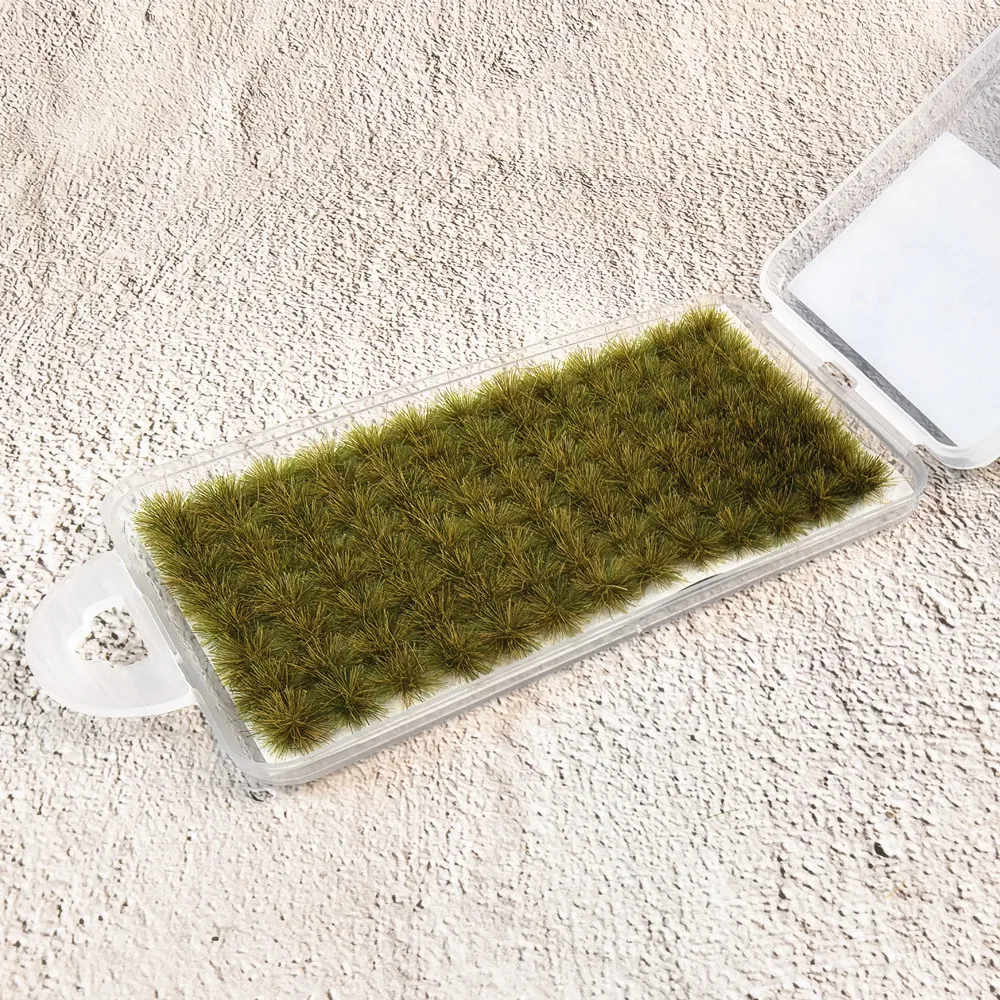 مع لاصق خلفي DIY صغير للمناظر الطبيعية الصغيرة العشب معنقدة نموذج المناظر الطبيعية طاولة الرمل بناء الديكور محاكاة ديوراما