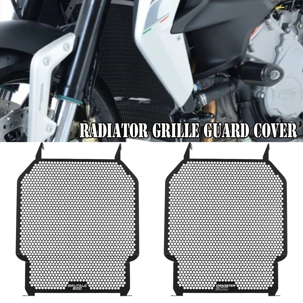 Motorcycle For MV AGUSTA Dragster 800 RC RR Rosso Radiator Guard Grille Grill Cover Oil Cooler Protection Dragster800 2014-2023