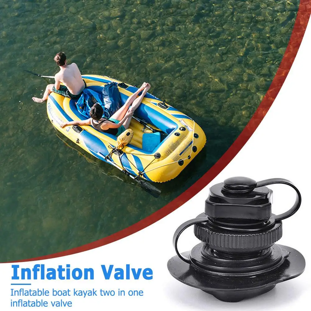 Inflatable Boat Air Valve Adapter Cap Raft Dinghy Kayak Canoe Accessorie Airbed Pump Adapter Maintenance Parts