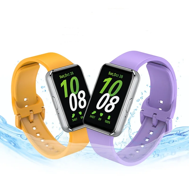 IPANWEY silikonowa bransoletka dla Samsung Galaxy Fit 3 wodoodporny pasek sportowy łatwy do wymiany pasek do zegarka Galaxy Fit 3