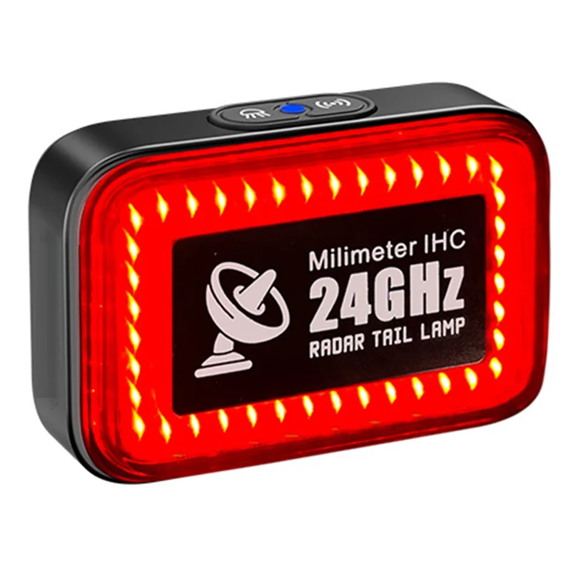 

B06C-Smart Sensing 24Ghz Radar LED Bicycle Taillight, IP64 Waterproof Bike Warning Light For Cyclists