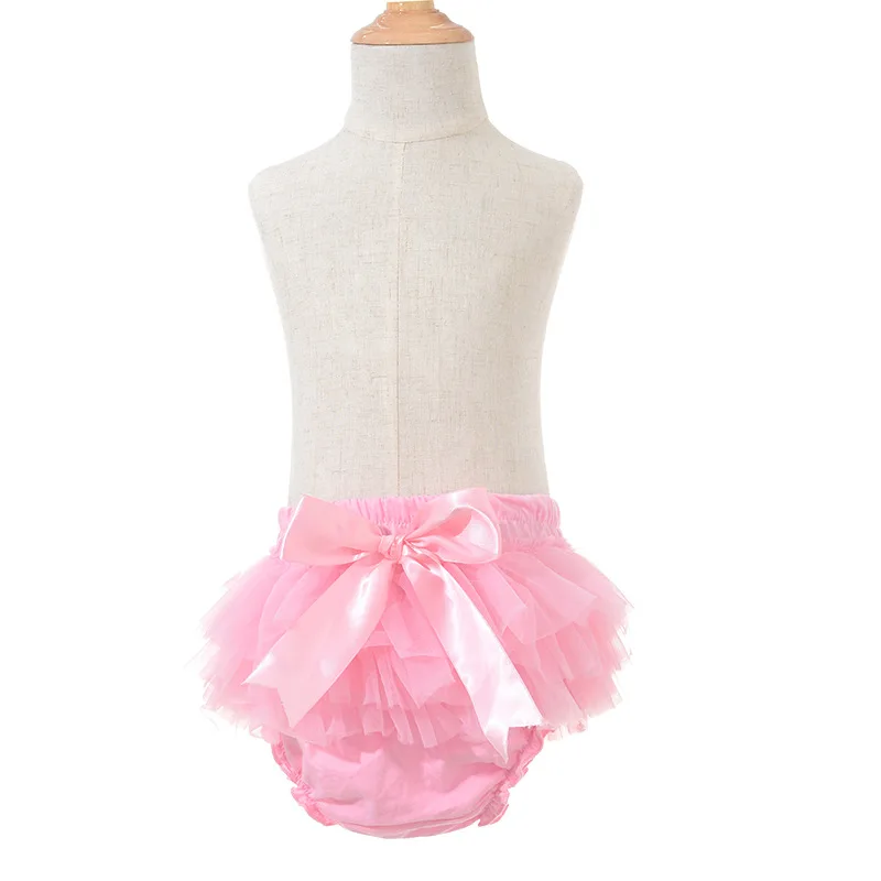 Baby Girls Tulle Tutu Bloomers Infant Newborn Diapers Cover set Short Skirts+Headband Set Girls Skirts Rainbow Baby Skirt