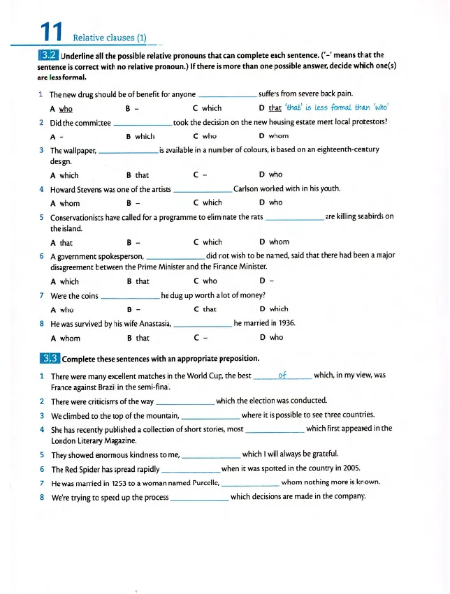 Grammar And Vocabulary For Advanced