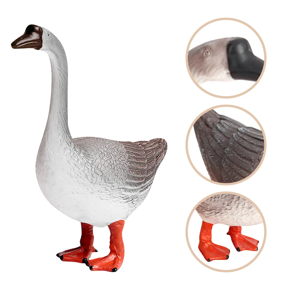 

Animal Bath Toys Swan Ornaments Outdoor Plastic Craft Decorate Adorable Goose Figurine White Statue