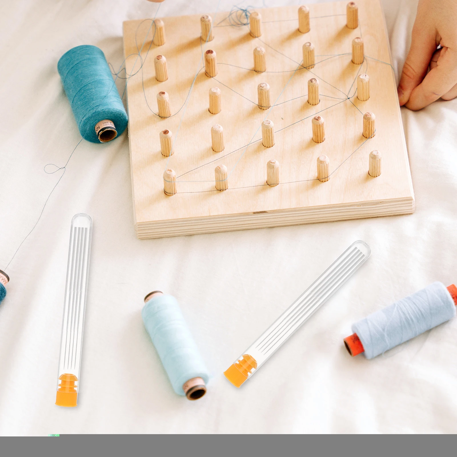

10 Pcs Needle Storage Tubes Sewing Needles Bottle Plastic Embroidery Container Case Holder Cross Stitch Organizer Craft