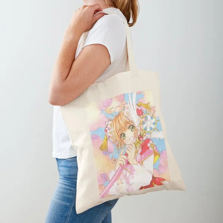 

Cardcaptor Sakura Sakura Tote Bag custom tote bag shopping cart bags women bag supermarket folding