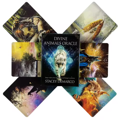 Animals Oracle Cards Game English Visions Divination Edition Deck Borad Games Divine Tarot For Party Playing