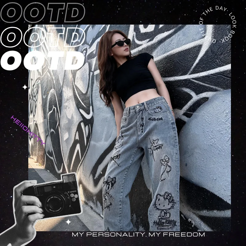 Street Fashion Graffiti - Leuke Keiokitty Strass Graffiti Street Y2K