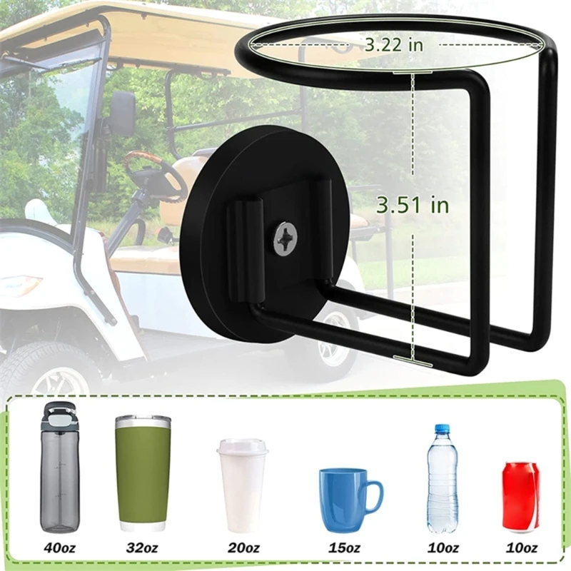 Cup Holder with Strong Magnet Securely Attach to Rail Bar Refrigerator Treadmill Bottle Drink Beer BBQ Car Side