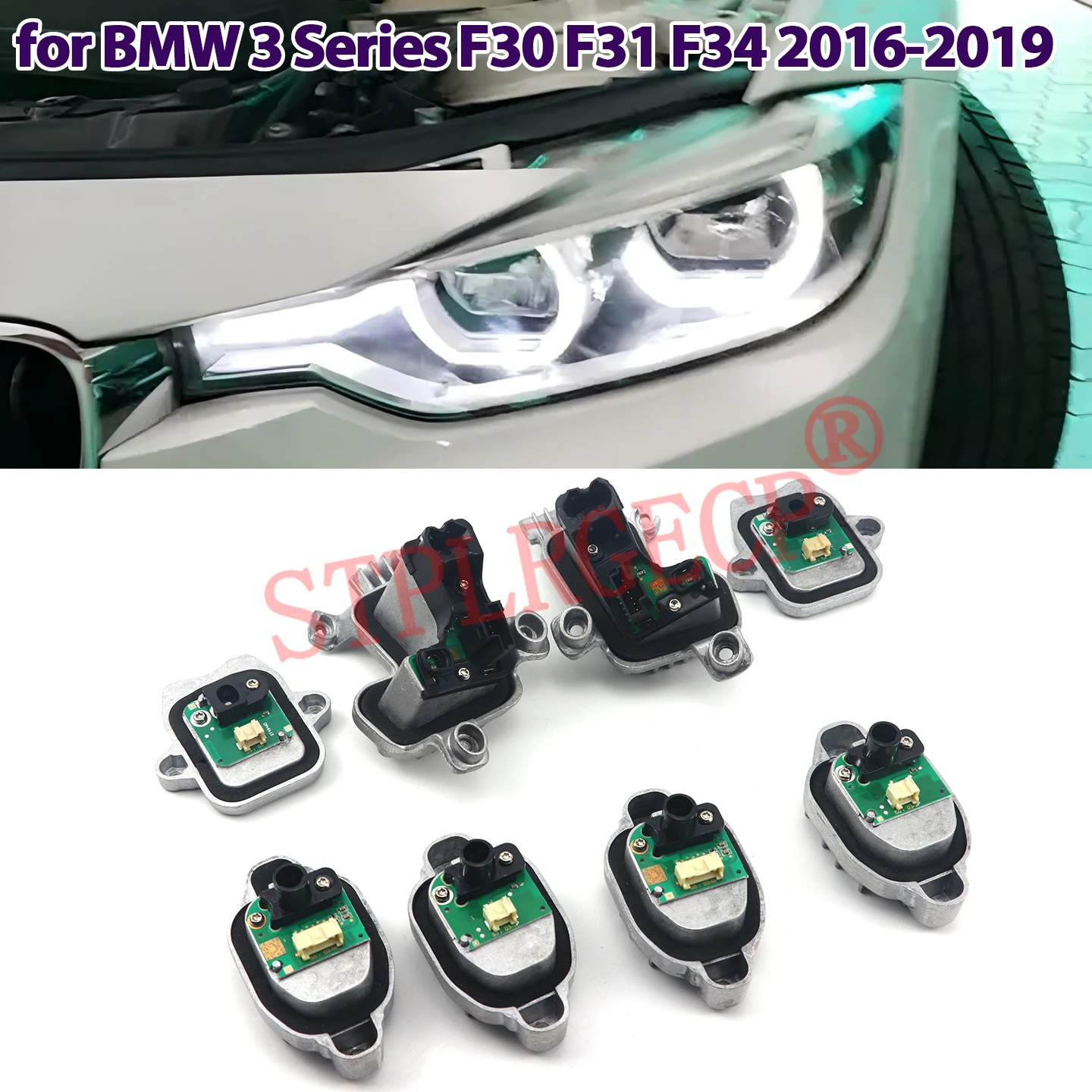 For BMW 3 Series F30 F31 F34 Facelift 2016-2019 LED Headlight Car White LED Driver Module Headlamps Control Unit 63117419610-3p