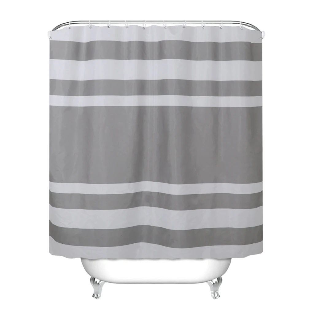 Hygienic Shower Curtain With Waterproof Coating - Privacy Protected Shower Curtains Curtain For Ivory Coffee A 180*180CM