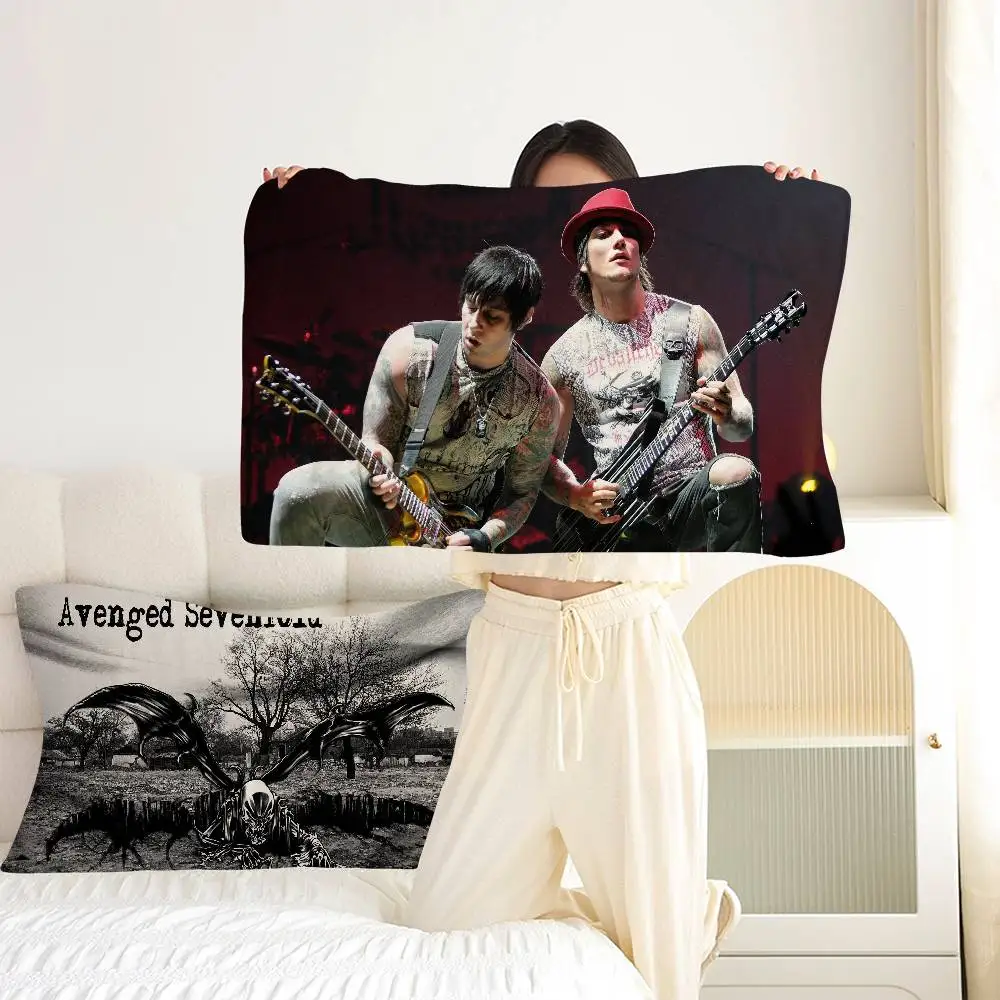 Rock Band Avenged S-Sevenfold Household Polyester Pillow Cover Pillow Towel Fast-Drying Lightweight & Easy to Clean