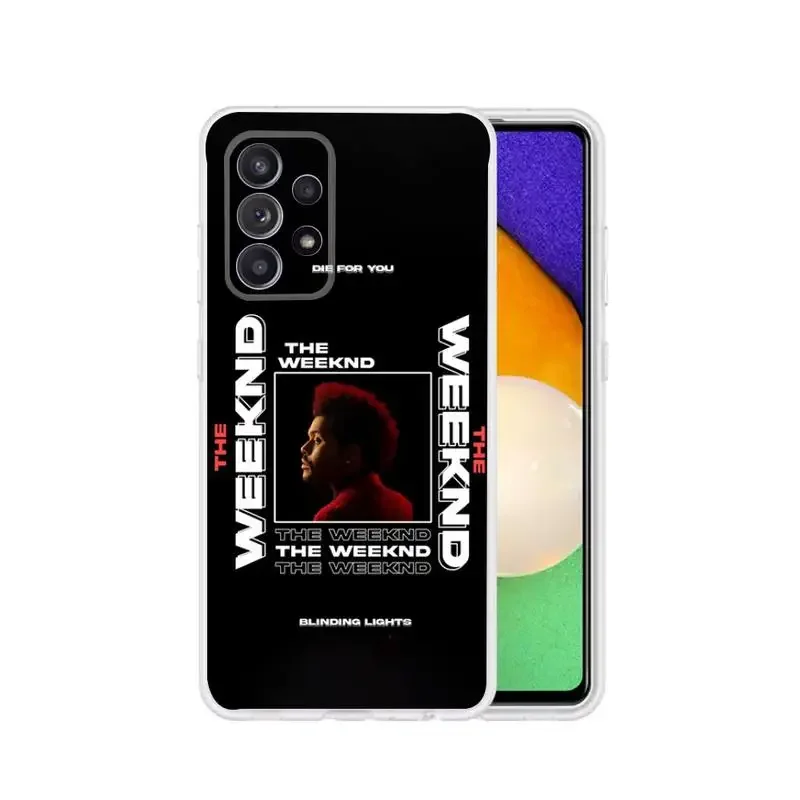 The Weeknd Minimalist Poster Phone Case For Samsung Galaxy S 23 22 21 20 10 9 8 7 6 Plus Ultra Edge lite Transparent Soft Cover