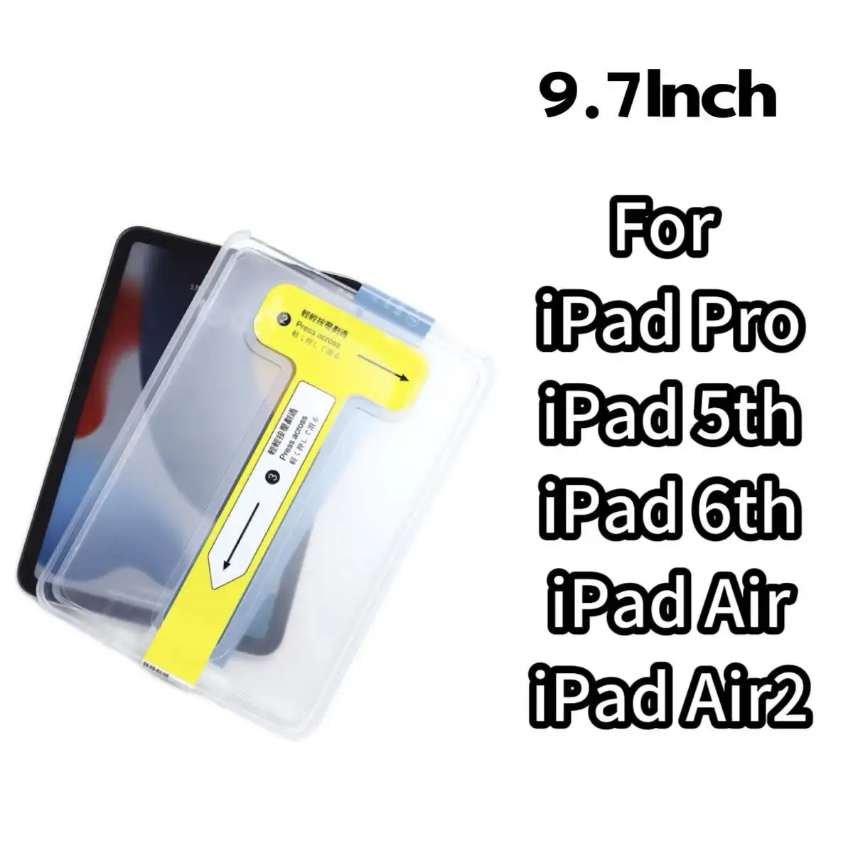 

Для iPad 5 6th 5th 6th Air2 9,7 дюйма 9,7 дюйма Pro Защитная пленка из закаленного стекла Простая установка Комплект для автоматического удаления пыли