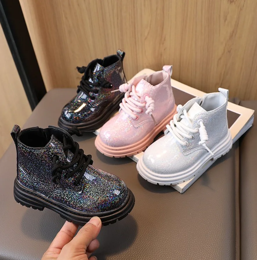 2026 New Winter Girls New Short Boots Children British Style Soft Sole Lightweight Boots Ankle-high Unisex Boys Shoes Size 21-30