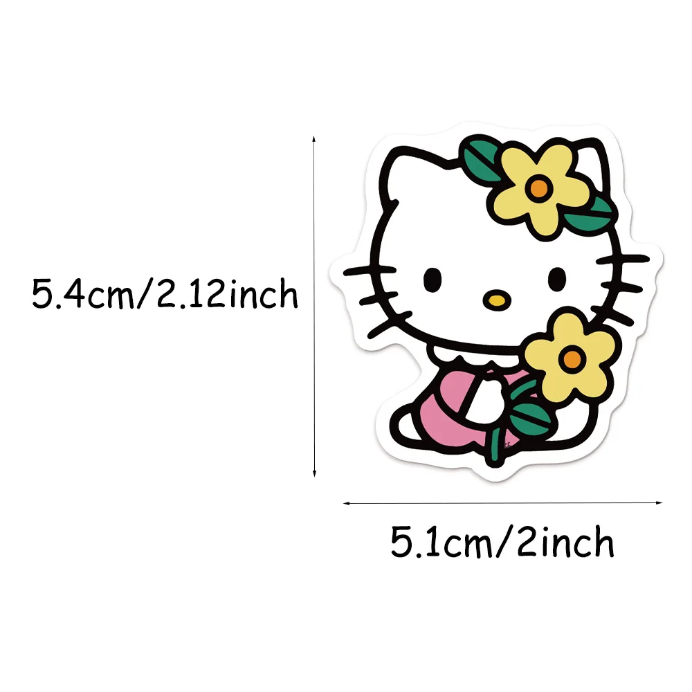 50Pcs Hello Cat Stickers Cute Cats Multi-purpose Stickers Waterproof Decorative Refrigerator Computer Stickers image 5